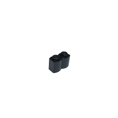 30136 Brick Modified 1x2 with Log Profile - Black
