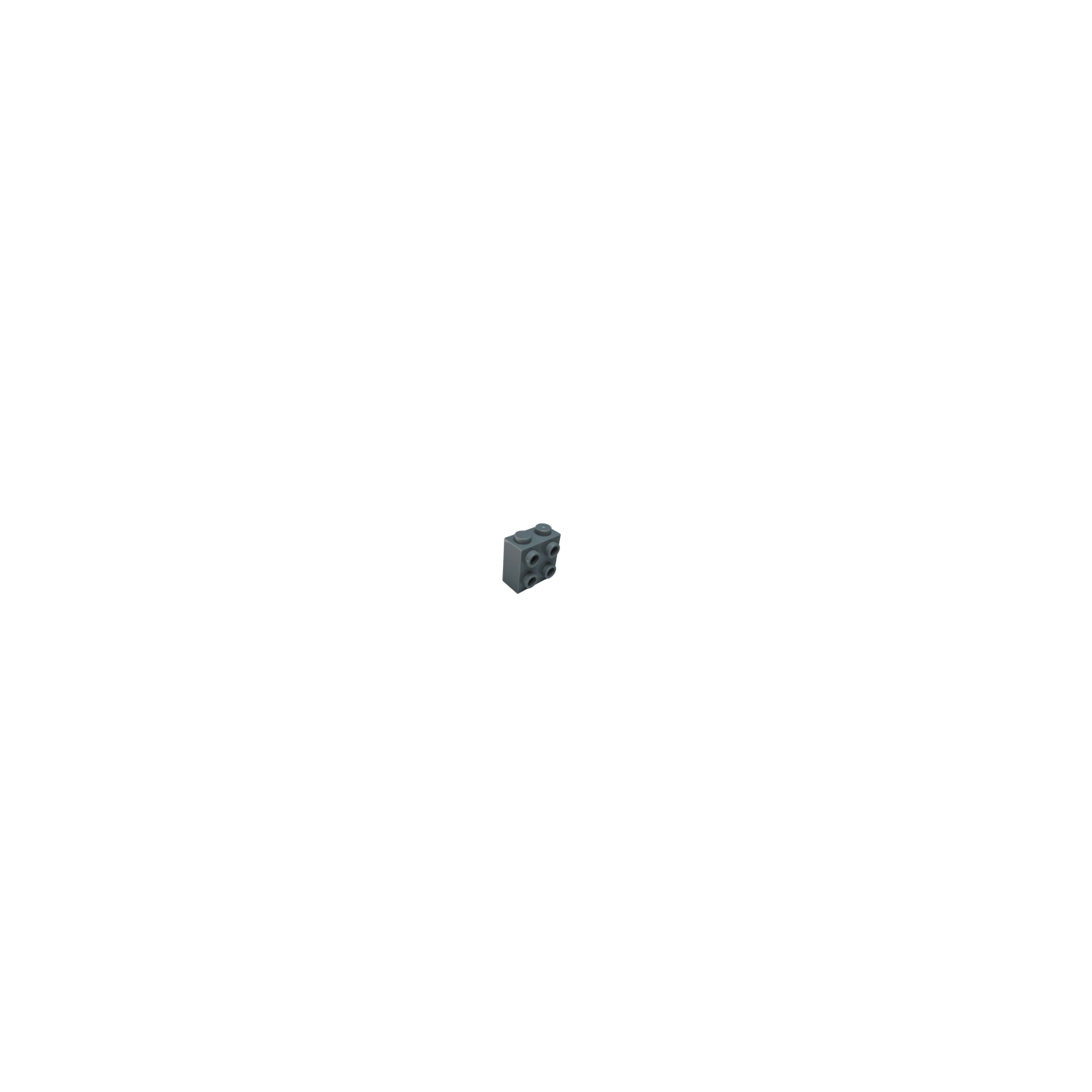 22885 Brick Modified 1x2 x 1 2/3 with Studs on Side - Light Bluish Gray