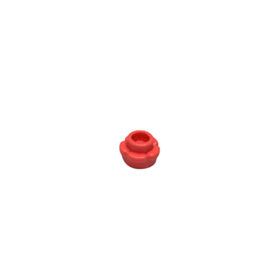 24866 Plate Round 1x1 with Flower Edge (5 Petals) - Coral