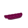 18980 Plate Round Corner 2x6 Double - Magenta