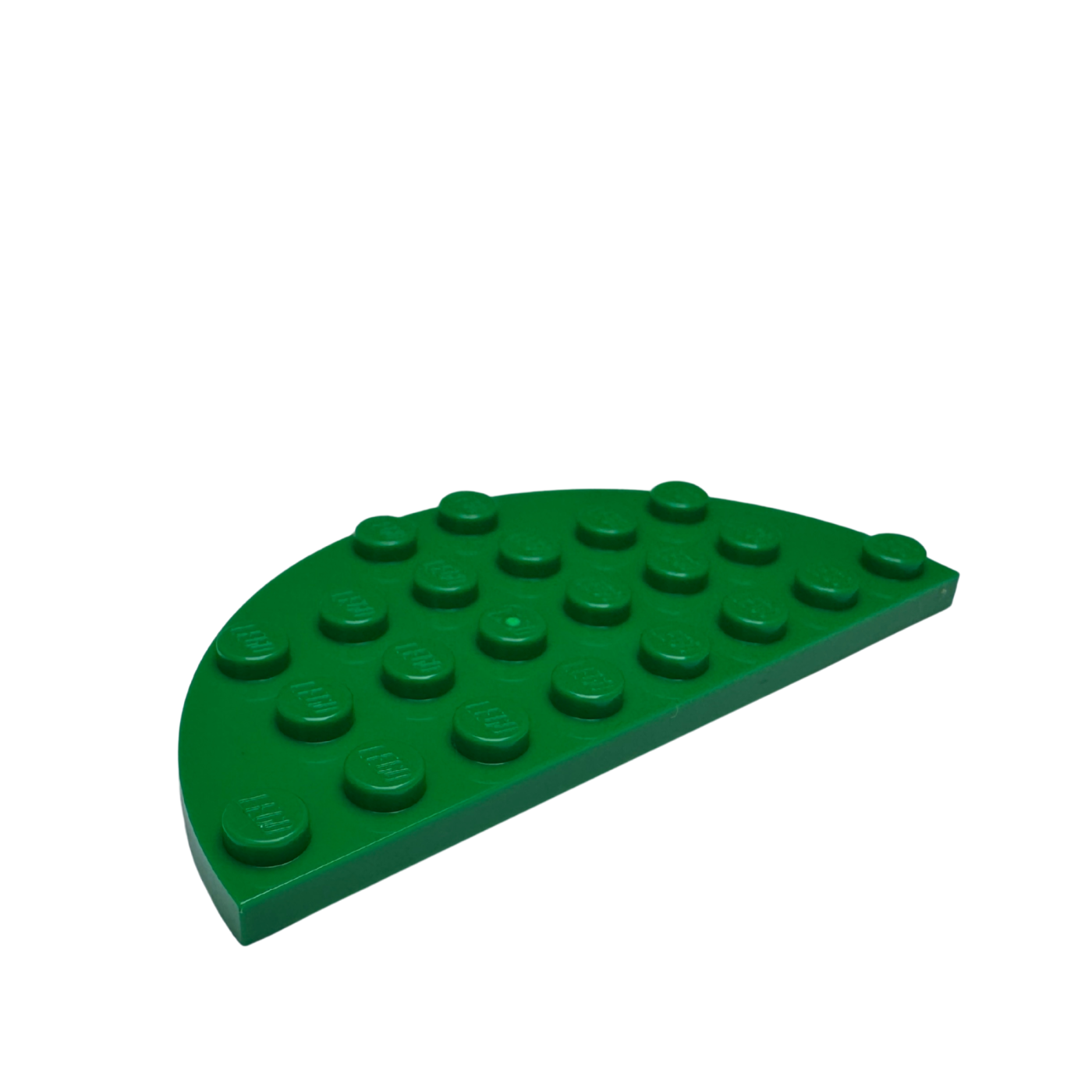 22888 Plate Round Half 4x8 - Green