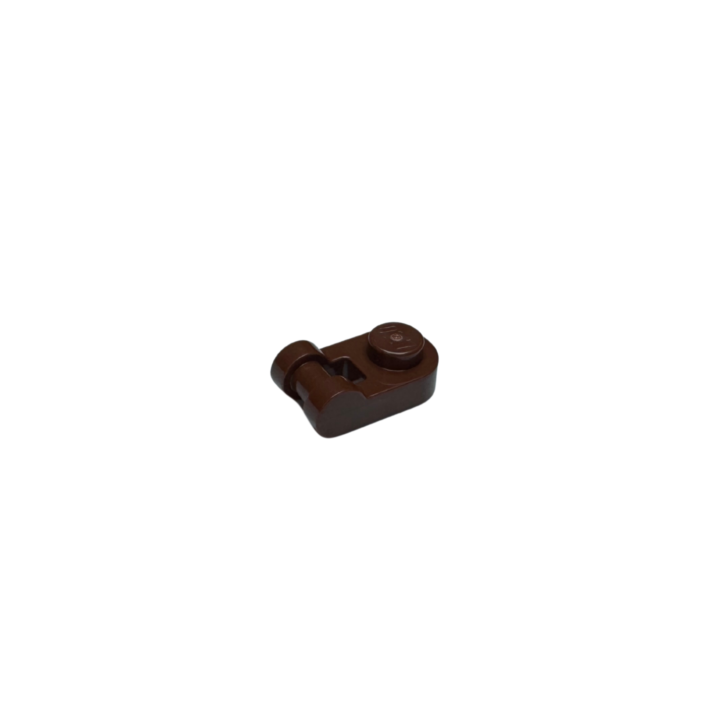 26047 Plate Round 1x1 with Bar Handle - Reddish Brown
