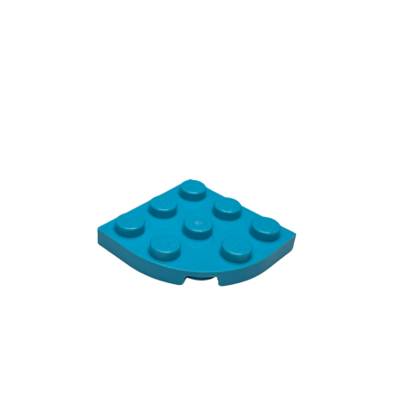 30357 Plate Round Corner 3x3 - Medium Azure