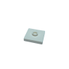 87580 Plate Modified 2x2 with Groove and 1 Stud in Center (Jumper) - White
