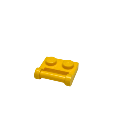 48336 Plate Modified 1x2 with Bar Handle on Side - Closed Ends - Yellow