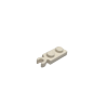 78256 Plate Modified 1x2 with Clip on End (Vertical Grip) - White