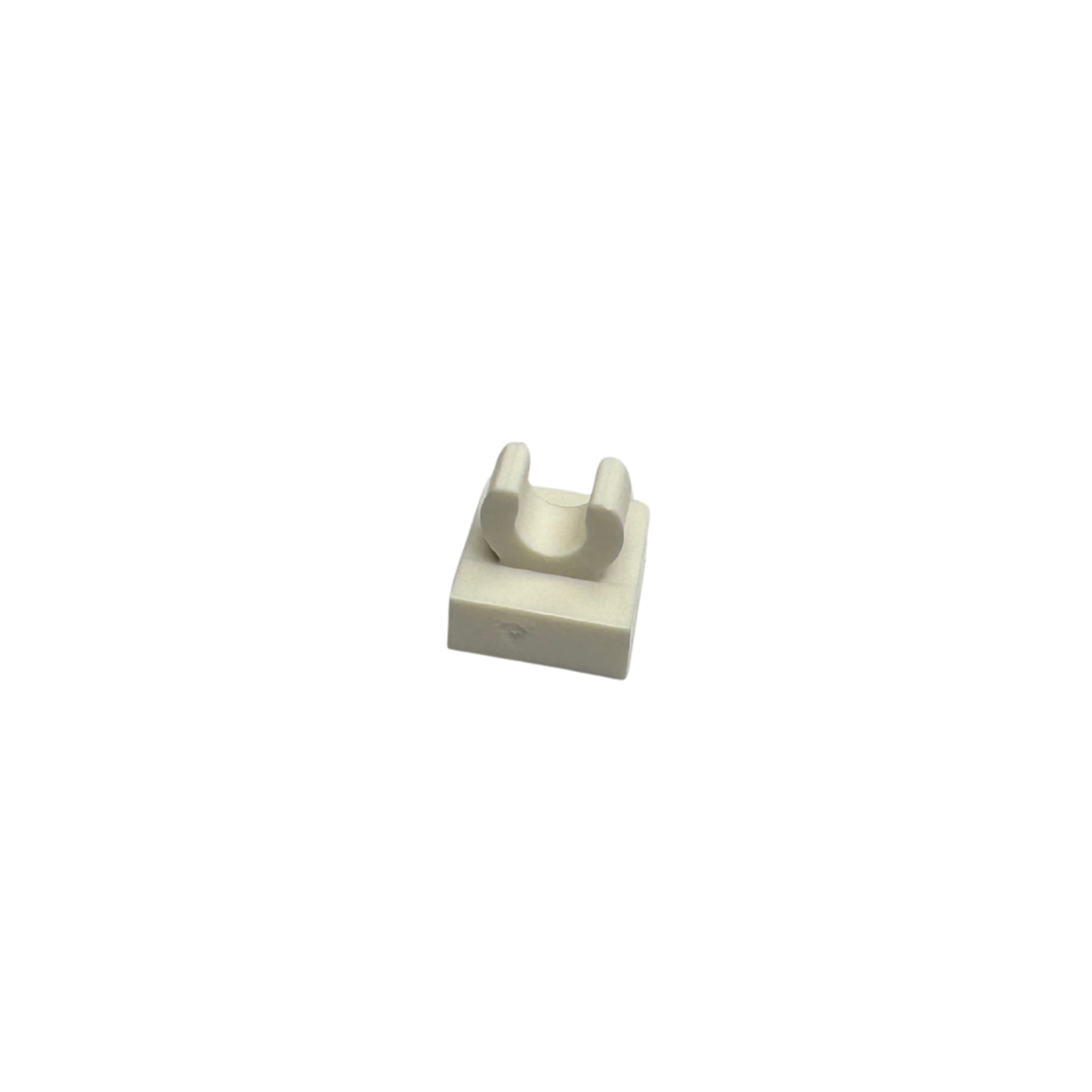 15712 Tile Modified 1x1 with Open O Clip - White