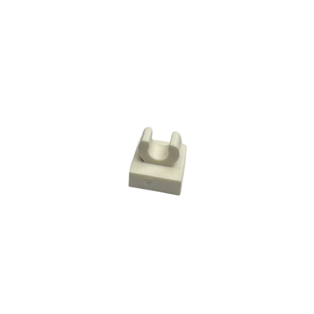 15712 Tile Modified 1x1 with Open O Clip - White