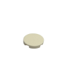 14769 Tile Round 2x2 with Bottom Stud Holder - White