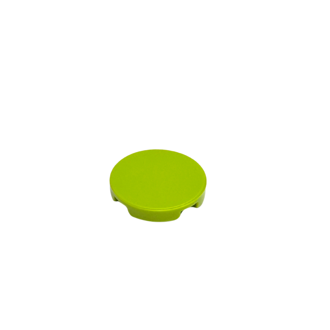 14769 Tile Round 2x2 with Bottom Stud Holder - Lime