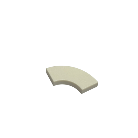 27925 Tile Round Corner 2x2 Macaroni - White