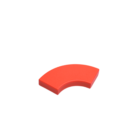 27925 Tile Round Corner 2x2 Macaroni - Coral