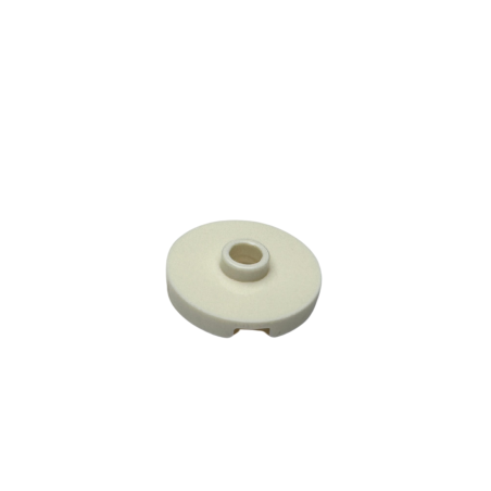 18674 Tile Round 2x2 with Open Stud - White
