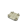 68869 Tile Modified 4x4 with Rounded Corners and 4 Feet - White