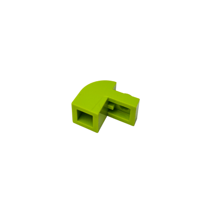 6091 Slope Curved 2x1 x 1 1/3 with Recessed Stud - Lime
