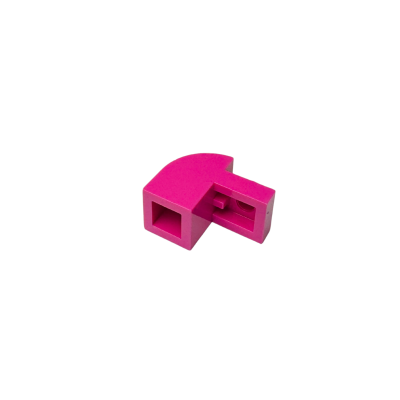 6091 Slope Curved 2x1 x 1 1/3 with Recessed Stud - Dark Pink
