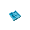 15068 Slope Curved 2x2 x 2/3 - Medium Azure