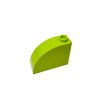 33243 Slope Curved 3x1x2 with Hollow Stud - Lime