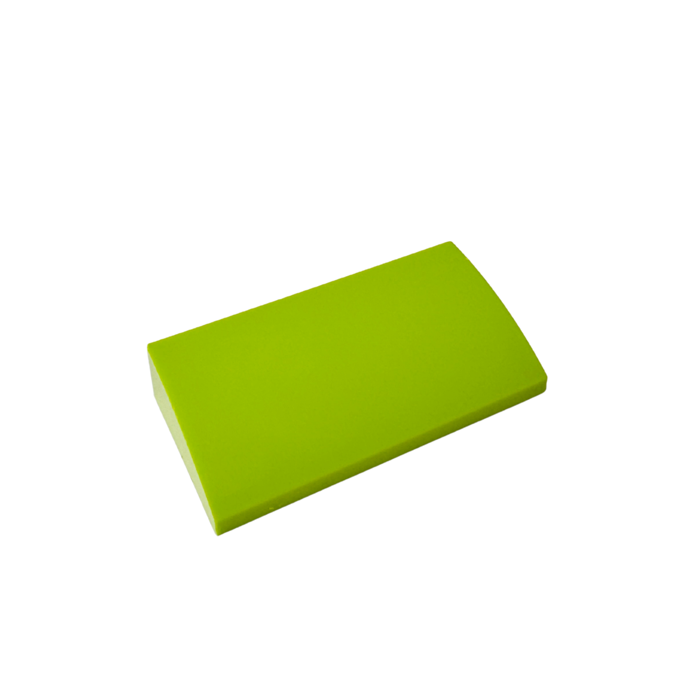 88930 Slope Curved 2x4x 2/3 with Bottom Tubes - Lime