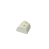 30165 Slope Curved 2x2 Double with 2 Hollow Studs - White