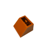 3660 Slope Inverted 45  2x2 with Flat Bottom Pin - Dark Orange