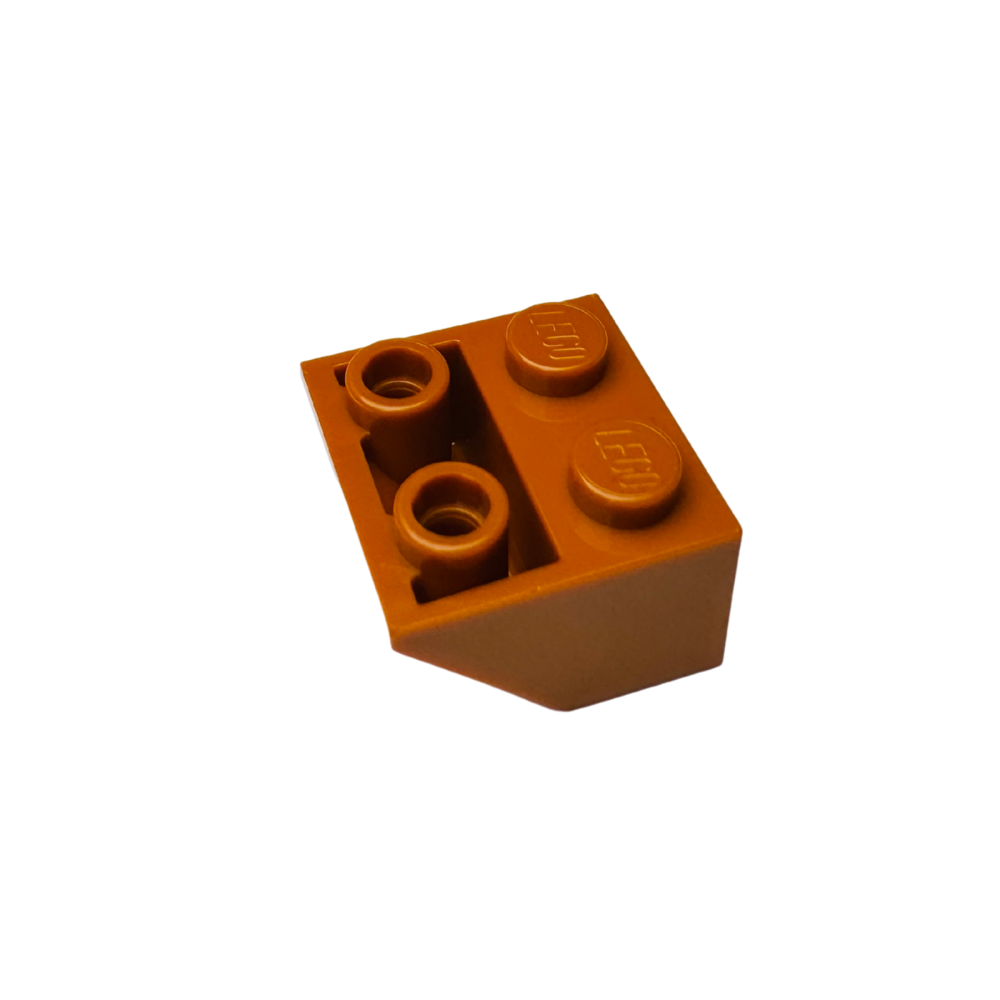 3660 Slope Inverted 45  2x2 with Flat Bottom Pin - Dark Orange
