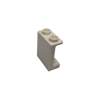 87552 Panel 1x2x2 with Side Supports Hollow Studs - White