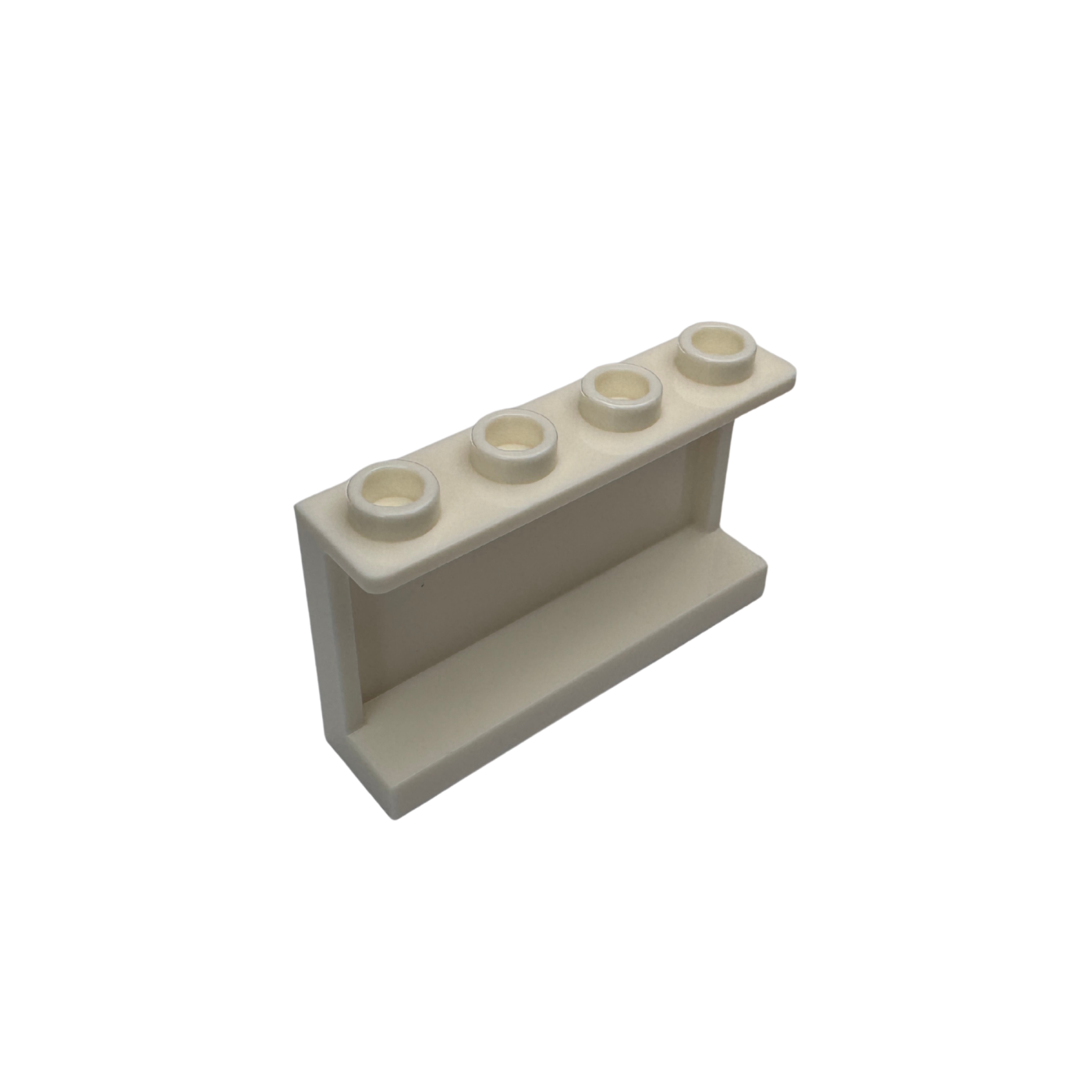 14718 Panel 1x4x2 with Side Supports Hollow Studs - White