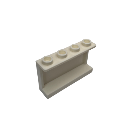14718 Panel 1x4x2 with Side Supports Hollow Studs - White