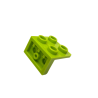 99207 Bracket 1x2 - 2x2 Inverted - Lime
