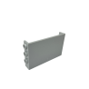98280 Panel 1x6x3 with Studs on Sides - Light Bluish Gray