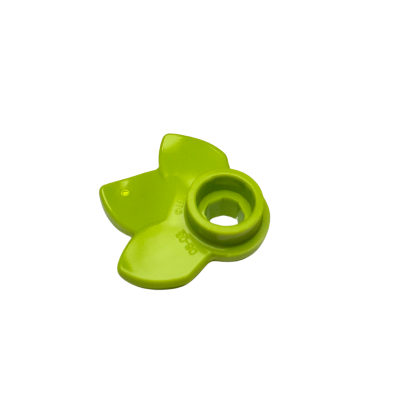 32607 Plant Plate Round 1x1 with 3 Layered Leaves - Lime