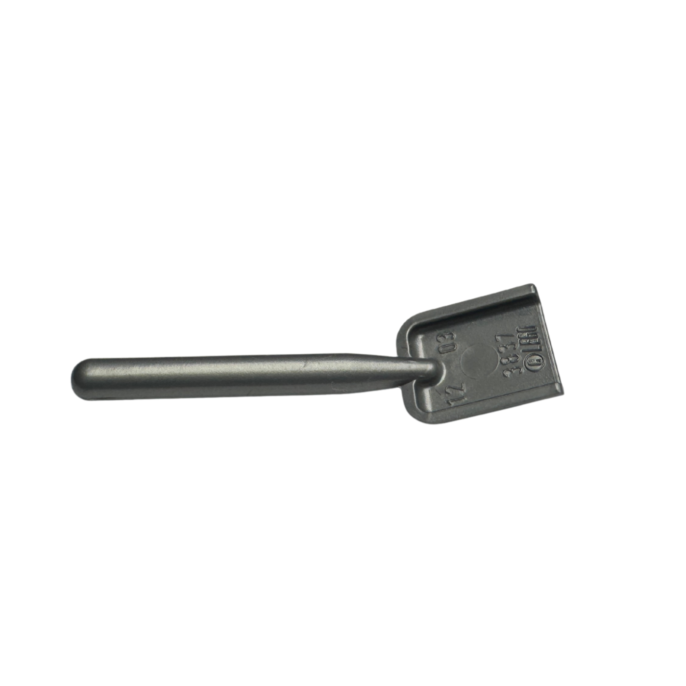 3837 Minifigure Utensil Shovel / Spade - Handle with Round End - Flat Silver