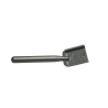 3837 Minifigure Utensil Shovel / Spade - Handle with Round End - Flat Silver
