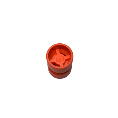 6014b Wheel 11mm D. x12mm Hole Notched for Wheels Holder Pin - Coral