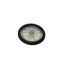 92851pb01 Wheel Bicycle with Molded Black Hard Rubber Tire Pattern - Trans-Clear