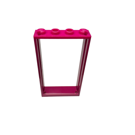 60596 Door Frame 1x4x6 with 2 Holes on Top and Bottom - Magenta