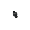 24122 Technic Axle Connector Hub with 2 Bar Holders Perpendicular - Black