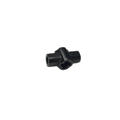 24122 Technic Axle Connector Hub with 2 Bar Holders Perpendicular - Black