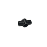24122 Technic Axle Connector Hub with 2 Bar Holders Perpendicular - Black