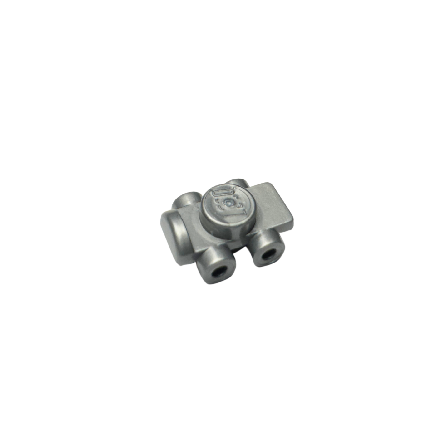 11253 Minifigure Footgear Roller Skate - Flat Silver