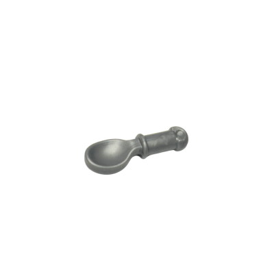 34173 Minifigure Utensil Spoon Handle with Round End - Flat Silver