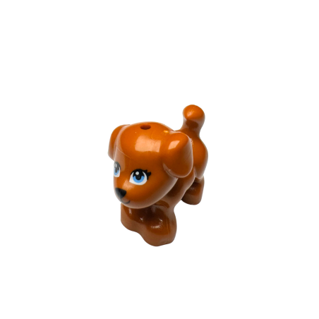 93088pb09 Dog Friends Style Puppy Standing - Dark Orange