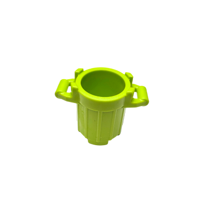 92926 Container Trash Can with 4 Cover Holders - Lime