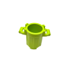 92926 Container Trash Can with 4 Cover Holders - Lime