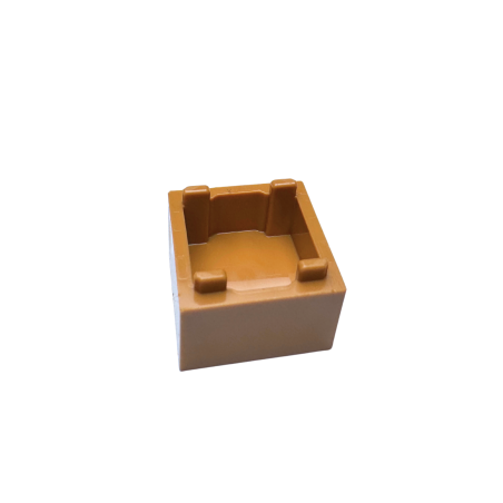 35700 Container Box 2x2x1 Top Opening with Flat Inner Bottom - Medium Nougat