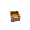 35700 Container Box 2x2x1 Top Opening with Flat Inner Bottom - Medium Nougat