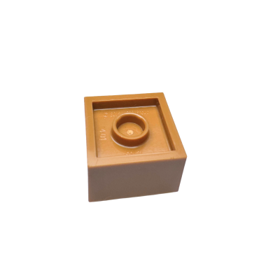35700 Container Box 2x2x1 Top Opening with Flat Inner Bottom - Medium Nougat