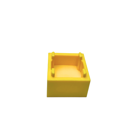 35700 Container Box 2x2x1 Top Opening with Flat Inner Bottom - Yellow