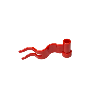 4495b Flag 4x1 Wave Right - Red